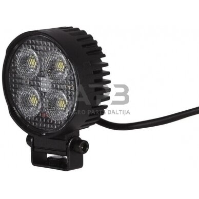 LED darbo žibintas apvalus 4 LED, 1700lm 12/24V, Hella 1G0357111002