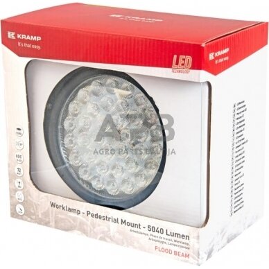 LED darbo žibintas apvalus 72W, 5040lm, LA10427 4