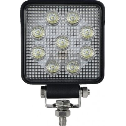 LED darbo žibintas kvadratinis 15W, 1710lm,10/30V, 129x40x100mm, 9 LED  gopart LA15032