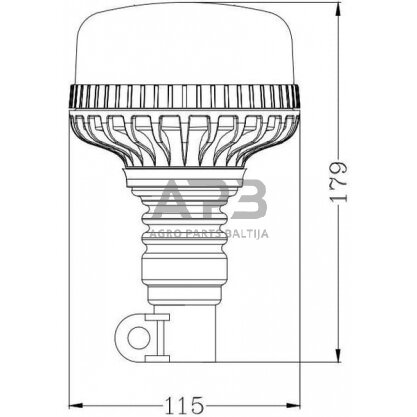 LED oranžinis švyturėlis LA20028 4