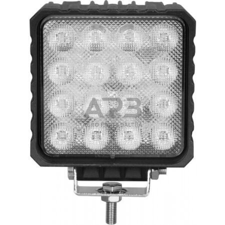 LED darbo žibintas kvadratinis 48W, 3840lm, 10/30V, 159x54.5x112mm, 16 LED LA10047 3