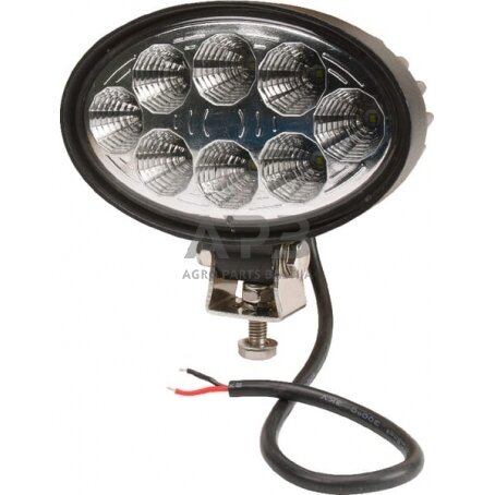 LED darbo žibintas ovalus 24W, 2240lm, 10/30V, 141.5x64.5x90mm, 8 LED LA10058