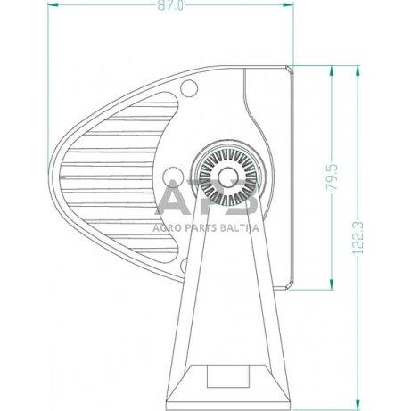 LED Bar žibintas 180W, 15300lm, 12/24V, balta, 810.6x79.5mm, kabelis, 60 LED  LA10303 6