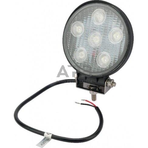 LED darbo žibintas apvalus 27W, 1850lm, 10/30V, 6 LED, gopart LA15001