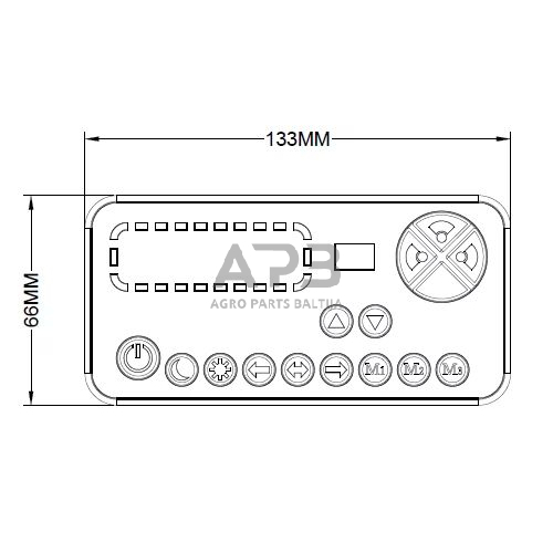 LED Bar žibintas 100/200W, 12-24V, 767x89x280 mm TA2 LA20096 2