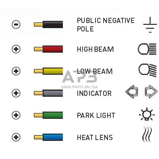 LED priekinis žibintas 38W, 12-24V, 229x150x80mm, LA80043 4