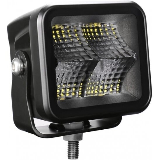 LED darbo žibintas kvadratinis 40W, 4800lm, 12/24V, 81x82.5x67.5mm 4 LED LA10608 2