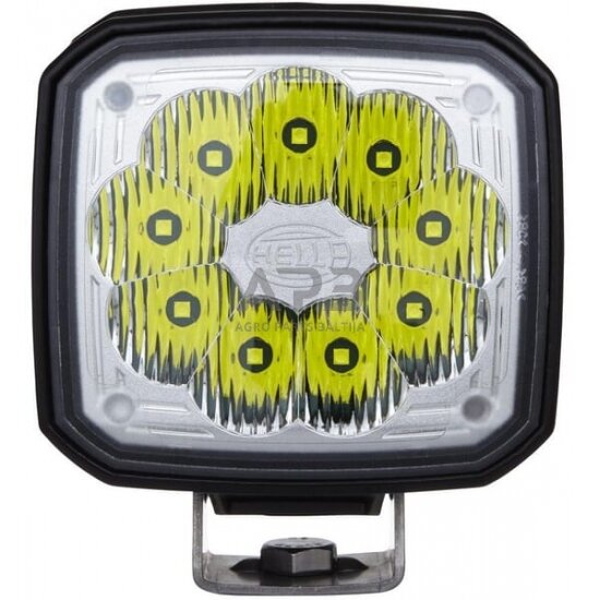 LED darbo žibintas kvadratinis 2000lm, 12/24V, 100x85mm 9 LED, Hella 1GA995506031 1