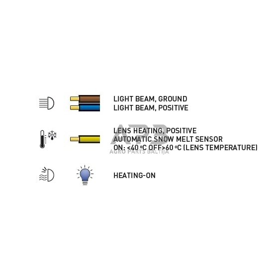 LED darbo žibintas kvadratinis 70W, 6000lm, 10/45V, 120x110x72mm, 4 LED LA104041 5