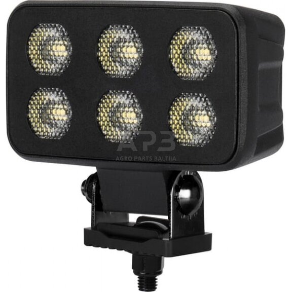 LED darbo žibintas stačiakampis 60W, 4630lm, 12/24V, 115x65x47mm 12 LED LA10834 2