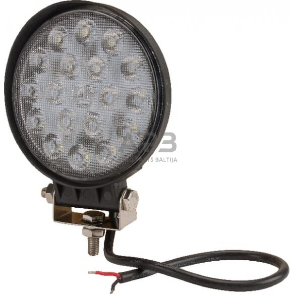 LED darbo žibintas apvalus 36W, 2850lm, 10/30V, Ø 113.9mm, 18 LED LA10046