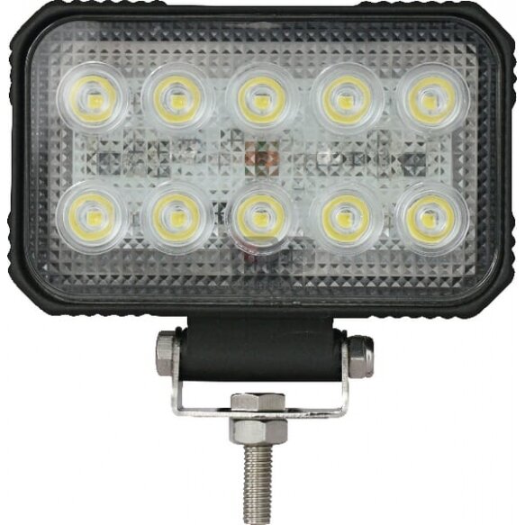 LED darbo žibintas stačiakampis 15W, 1900lm, 10/30V, 150x37x100mm, 10 LED LA10021