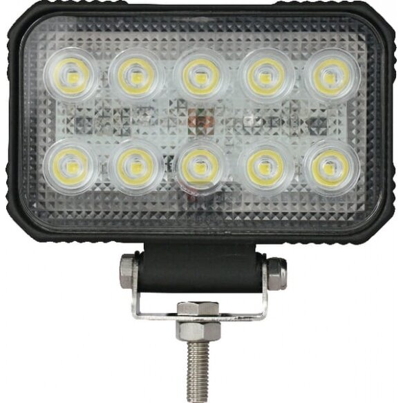 LED darbo žibintas stačiakampis 15W, 1900lm, 10/30V, 150x37x100mm, 10 LED, LA10022