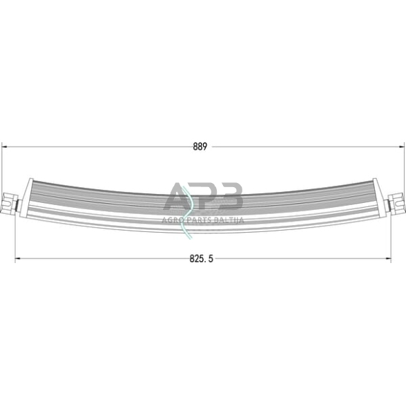 LED Bar žibintas 180W, 15300lm, 12/24V, balta, 825.5x79.5mm, 60 LED LA10309 6