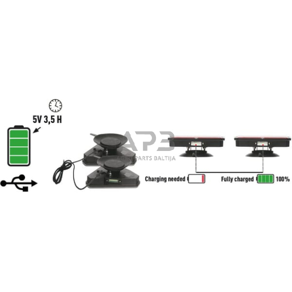 LED bevielis priekabos žibintų komplektas 12V, 24V LA60050 1