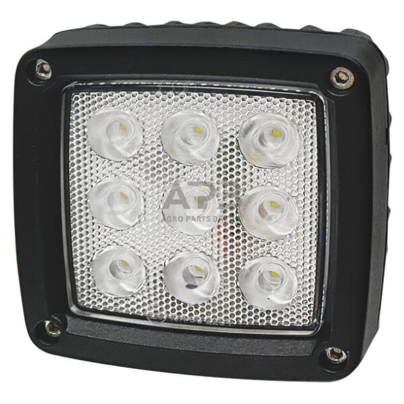 LED darbo žibintas kvadratinis 27W, 3000lm, 10/30V, 9 LED LA10555 1