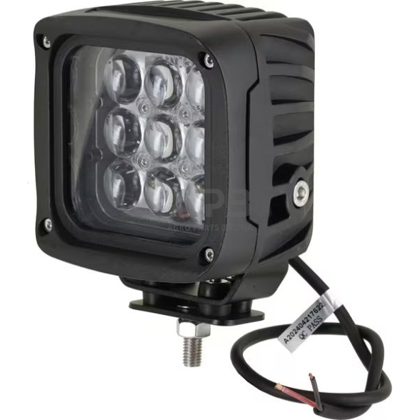 LED darbo žibintas kvadratinis 45W, 4050lm, 12/24V, 126x151x95mm 9 LED LA10617