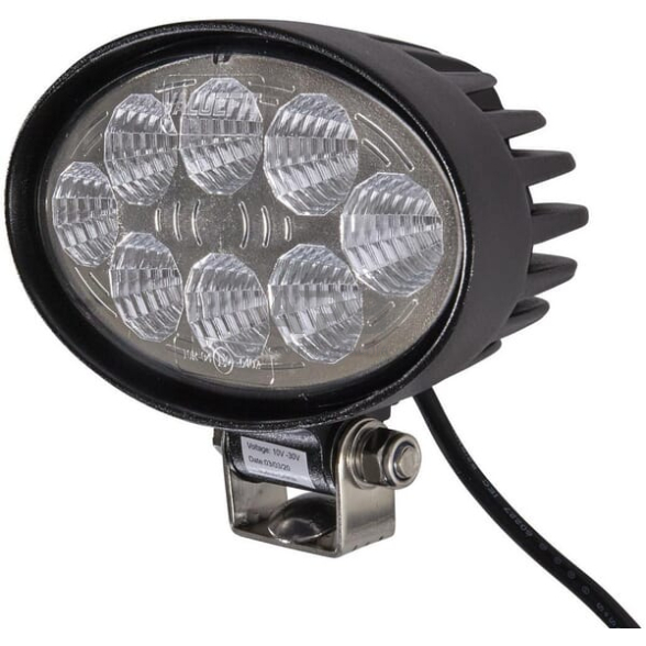 LED darbo žibintas ovalus 1200lm, 12/24V, 65x120mm, 8 LED Hella 1GA357001001