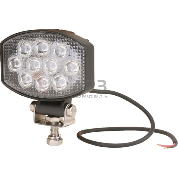 LED darbo žibintas ovalus 15W, 1900lm, 10/30V, 120x38x80mm, 10 LED LA10020