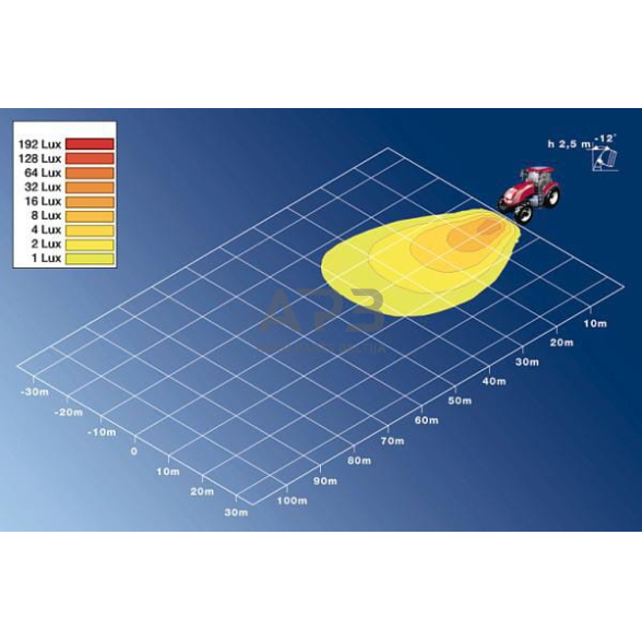 LED darbo žibintas ovalus Halogen, 55W, 1150lm, 12/24V, 160x78x128mm Hella 1GA996161121 2