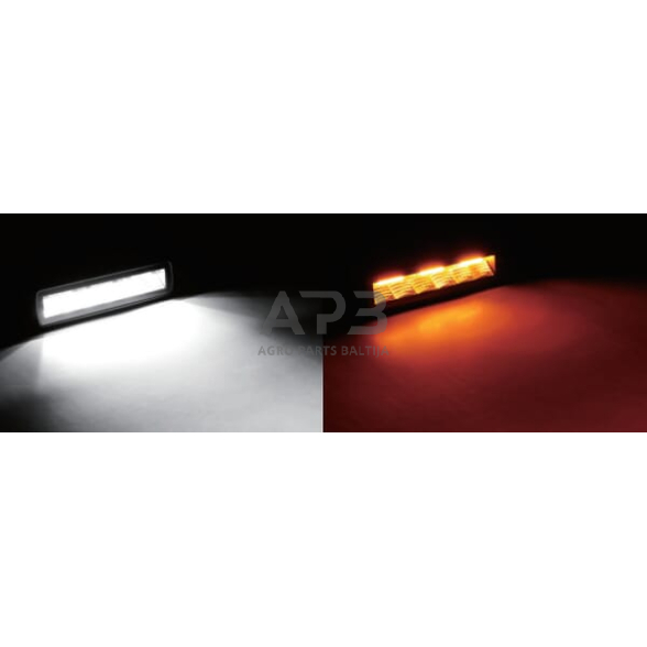 LED darbo žibintas stačiakampis 30W, 2880lm, 12/24V, 157x49.7x60mm 6 LED LA10610 5