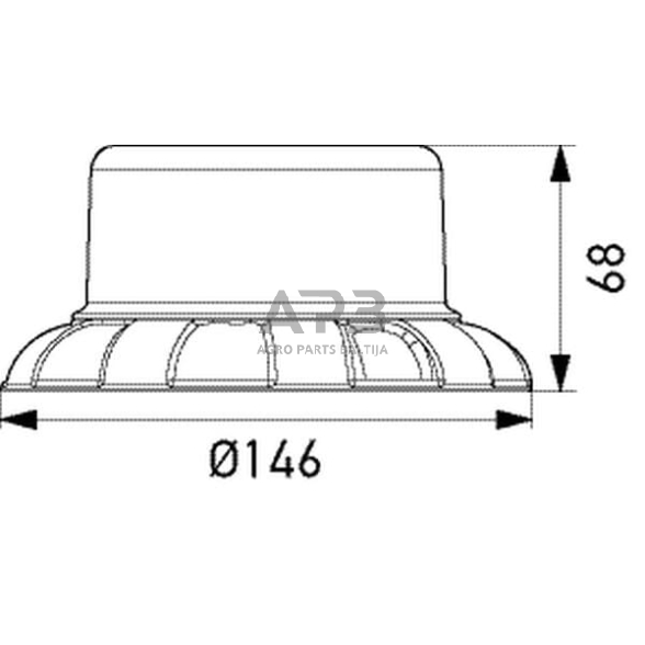 LED oranžinis švyturėlis Hella 2XD066146001 2