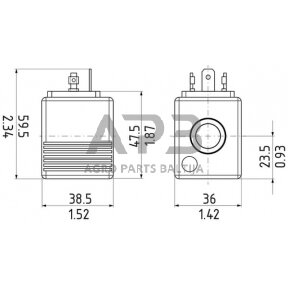 Magnetinė ritė 12 V, M16, 16 W, SD9M1312D16WDED