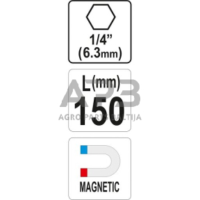 Magnetinis antgalių laikiklis 150mm