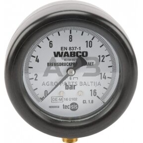 Manometras Wabco 100mm / 16 bar 4530040210