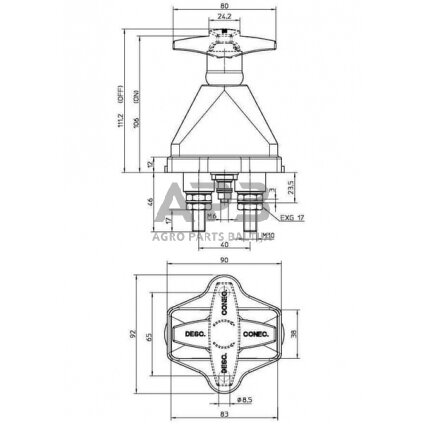 Masės išjungėjas Electro Mecanica Cormar LA500016 2