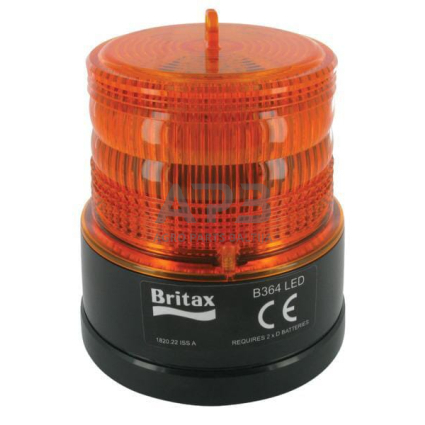 Magnetinis LED oranžinis švyturėlis 12/24V Ø 108mm x 126mm, 20 LED Britax B36400BAT