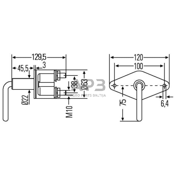 Masės išjungėjas 12V, 250A Hella 6EK008458011 4