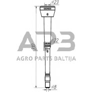 Melžiklis GENES Ø 8 mm 1580SGS03 1