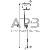 Melžiklis GENES Alfa Laval 960016, Ø 10 mm 1580SGS04 1