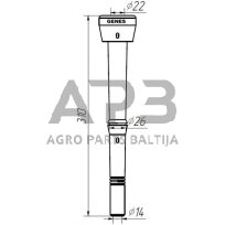 Melžiklis GENES SAC 15010, Ø 14 mm 1580GS09 2