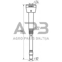 Melžiklis GENES Alfa Laval 960016, Ø 10 mm 1580GS04 3