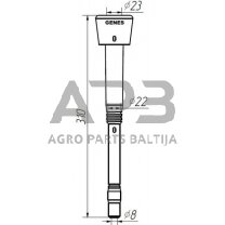 Melžiklis GENES Alfa Laval 960016, Ø 8mm 1580GS03 3