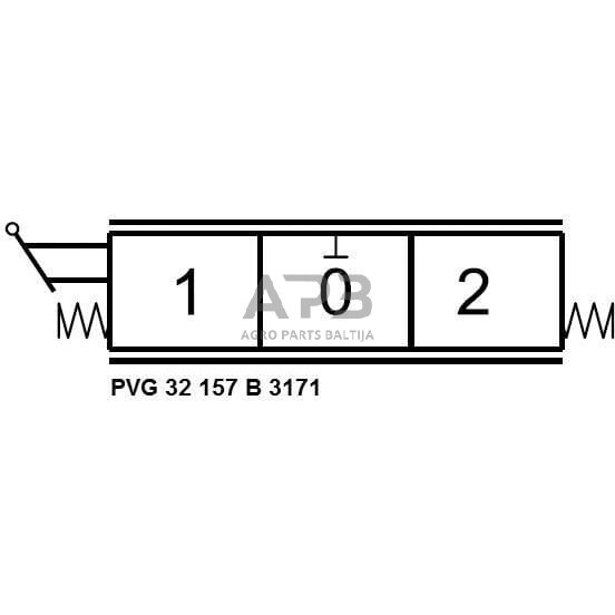 Mechaninis hidraulinis valdiklis 157-B-3171, PVG32157B3171 4