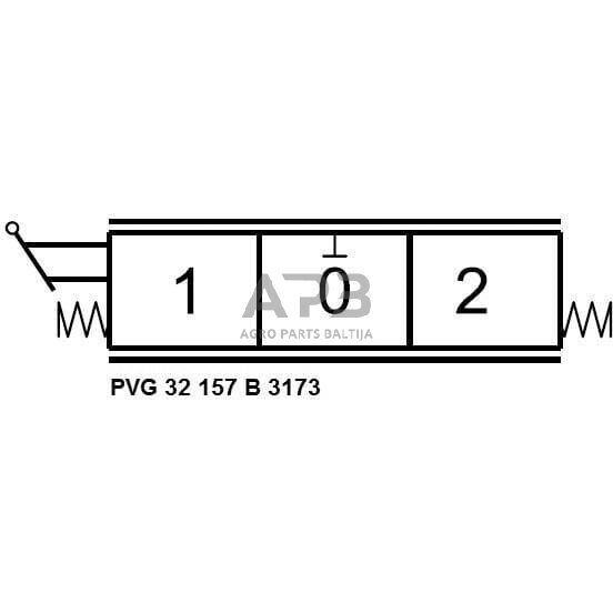 Mechaninis hidraulinis valdiklis 157-B-3173, PVG32157B3173 4