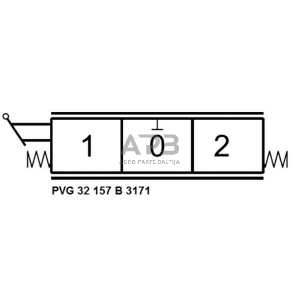 Mechaninis hidraulinis valdiklis 157-B-3171, PVG32157B3171 5