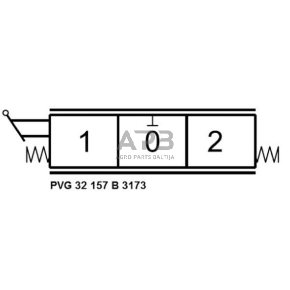 Mechaninis hidraulinis valdiklis 157-B-3173, PVG32157B3173 5