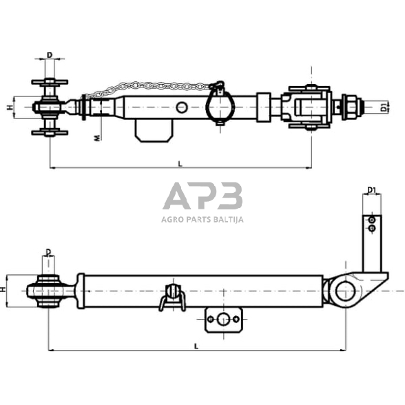 Mechaninis stabilizatorius 375,00 mm – 520,00 mm CBM SLF103 1