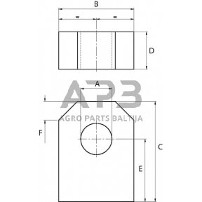 Montavimo juosta 30x20 - 55 – Ø12 DC39BEVQ032