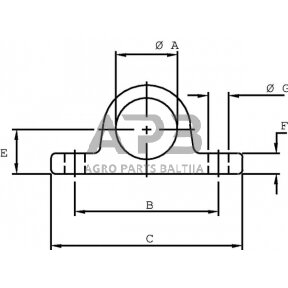 Montavimo laikiklis 40mm TC9040