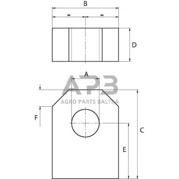 Montavimo juosta 30x20 - 55 – Ø12 DC39BEVQ032 1