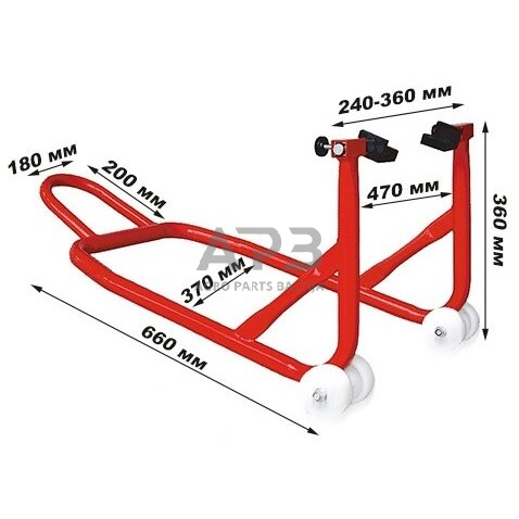 Motociklo stovas galiniam ratui 250kg 2