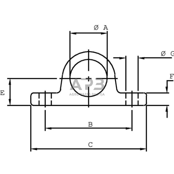 Montavimo laikiklis 40mm TC9040 1