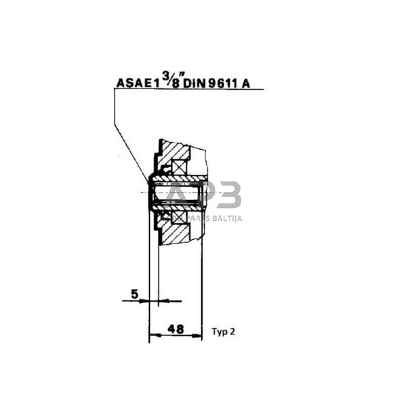 Multiplikatorius, kampinis reduktorius Brorelli GBF30S130 GBF-30-S-1-3.0 (M/Gr3) 4