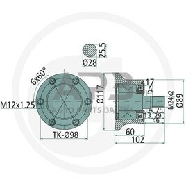 NSK guolis Agri Hub AHU28117A-03 1