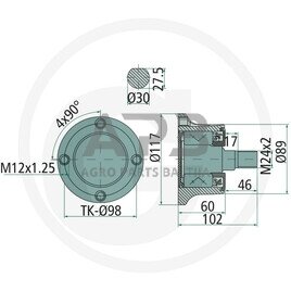 NSK guolis Agri Hub AHU30117A-01 1